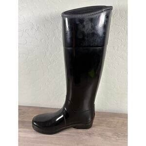 HUNTER Sandhurst Carlyle Rain Boots Black W25251 Women's Size EU 36 US 5‎ -